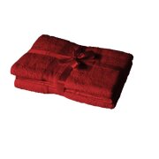 Saunatuch 2er Set 80 x 200 cm Rot