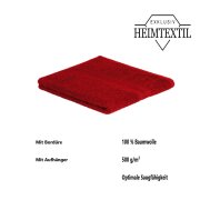 Saunatuch 2er Set 80 x 200 cm Rot