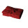 Saunatuch 2er Set 80 x 200 cm Rot