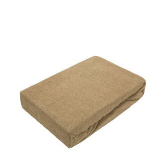 1 Karton Frottee Spannbettlaken Premium Marke 90 - 100 x 200 cm 20 Stück Sand