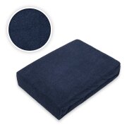 Frottee Spannbettlaken Rundumgummizug Marke 140  x 200 cm Navyblau