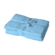 Badetuch 2er Set 100 x 150 cm Hellblau