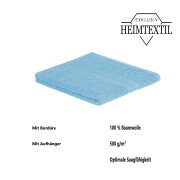 Badetuch 2er Set 100 x 150 cm Hellblau