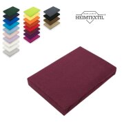 Microfaser Marke Spannbettlaken  140 - 160 x 200 cm + 30 cm Bordeaux