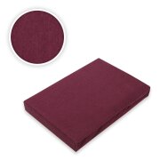 Microfaser Marke Spannbettlaken  140 - 160 x 200 cm + 30 cm Bordeaux