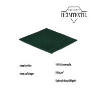 12 x Seiftuch 500 g/m²  30 x 30 cm Dunkelgrün