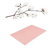 4 x Badvorleger 700 g/m² 50 x 80 cm Rosa