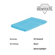 12 x  Gästetuch 500 g/m²  30 x 50 cm Türkis