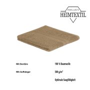 4 x Handtuch 500 g/m²  50 x 100 cm Sand