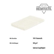 12 x  Gästetuch 500 g/m²  30 x 50 cm Naturweiß