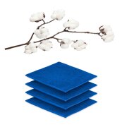 12 x Seiftuch 500 g/m²  30 x 30 cm Royalblau