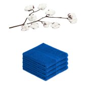 4 x Handtuch 500 g/m²  50 x 100 cm Royalblau