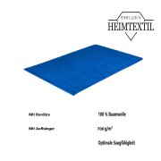 4 x Badvorleger 700 g/m² 50 x 80 cm Royalblau