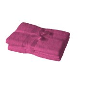 4 x Duschtuch 500 g/m²  70 x 140 cm Pink