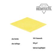 12 x Seiftuch 500 g/m²  30 x 30 cm Gelb